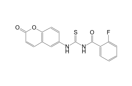 N-(2-fluorobenzoyl)-N'-(2-oxo-2H-chromen-6-yl)thiourea