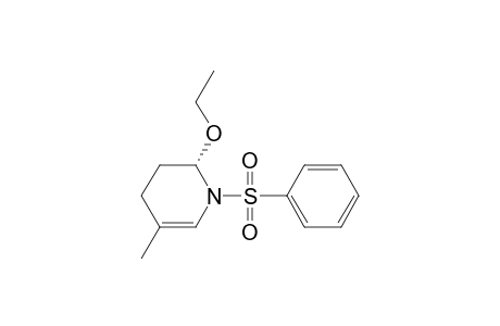 Pyridine, 2-ethoxy-1,2,3,4-tetrahydro-5-methyl-1-(phenylsulfonyl)-