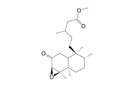 Methyl 2-oxo-3.beta.,4.beta.-epoxyneo-clerodan-15-olate