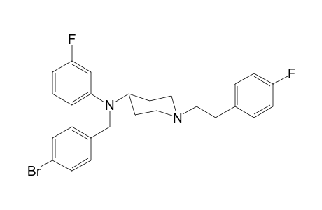 N-4-Bromobenzyl-N-3-fluorophenyl-1-[2-(4-fluorophenyl)ethyl]piperidin-4-amine