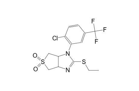 1-[2-chloro-5-(trifluoromethyl)phenyl]-2-(ethylsulfanyl)-3a,4,6,6a-tetrahydro-1H-thieno[3,4-d]imidazole 5,5-dioxide