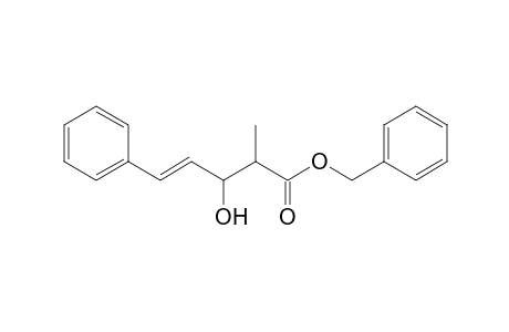 Benzyl 2-methyl-3-hydroxy-5-phenylpent-4-enoate