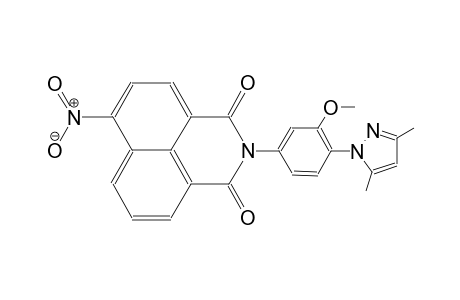 2-[4-(3,5-dimethyl-1H-pyrazol-1-yl)-3-methoxyphenyl]-6-nitro-1H-benzo[de]isoquinoline-1,3(2H)-dione