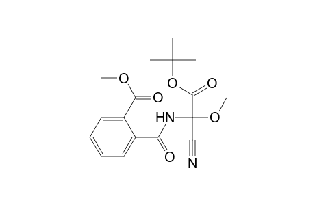 Benzoic acid, 2-[[[1-cyano-2-(1,1-dimethylethoxy)-1-methoxy-2-oxoethyl]amino]carbonyl]-, methyl ester, (.+-.)-