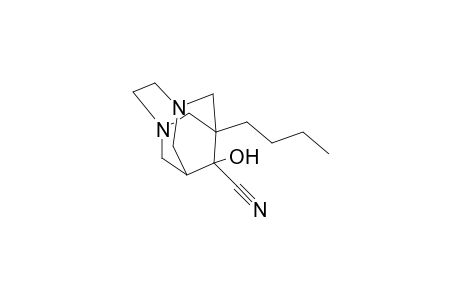 1-butyl-9-hydroxy-3,6-diazatricyclo[4.3.1.1~3,8~]undecane-9-carbonitrile