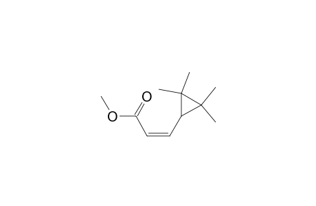 2-Propenoic acid, 3-(2,2,3,3-tetramethylcyclopropyl)-, methyl ester, (Z)-