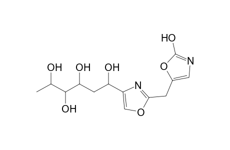 arabino-Hexitol, 1,5-dideoxy-6-C-[2-(hydroxy-5-oxazolylmethyl)-4-oxazolyl]-, (6S*)-