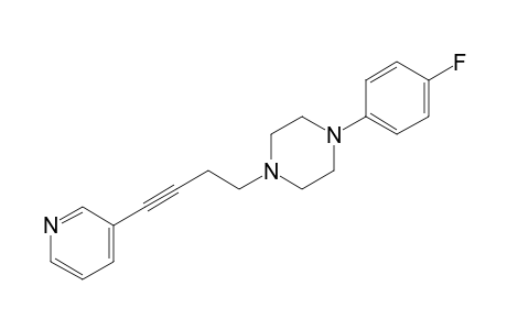 1-(4-fluorophenyl)-4-(4-pyridin-3-ylbut-3-ynyl)piperazine