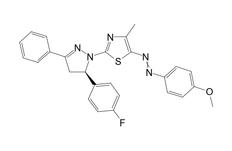 (5R)-{2-[5-(4-Fluorophenyl)-3-phenyl-4,5-dihydropyrazol-1-yl]-4-methylthiazol-5-yl}-(4-methoxyphenyl)diazene