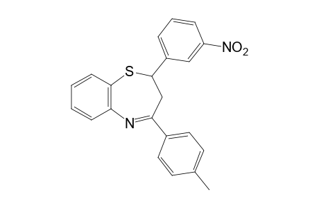 2,3-dihydro-2-(m-nitrophenyl)-4-p-tolyl-1,5-benzothiazepine