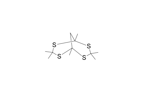 2,4,6,8-Tetrathiabicyclo[3.3.1]nonane, 1,3,3,5,7,7-hexamethyl-