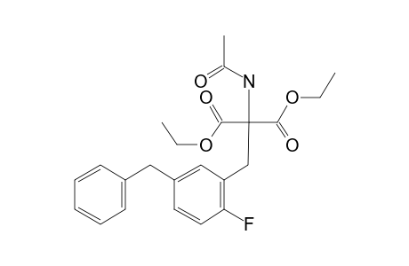 Diethyl malonate, 2-[(5-benzyl-2-fluoro)benzyl]-2-acetamido-