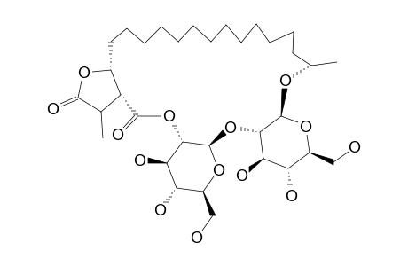 GOBIENINE-A;(18R)-18-HYDROXYDIHYDROALLOPROTOLICHESTERINIC-ACID-18-O-BETA-D-GLUCOPYRANOSYL-(1''->2')-O-BETA-D-GLUCOPYRANOSIDE-(21,2''-LACTONE)