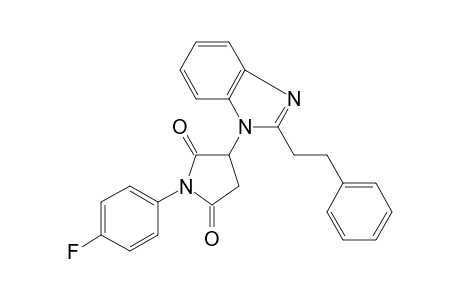 1-(4-fluorophenyl)-3-(2-phenethylbenzimidazol-1-yl)pyrrolidine-2,5-dione