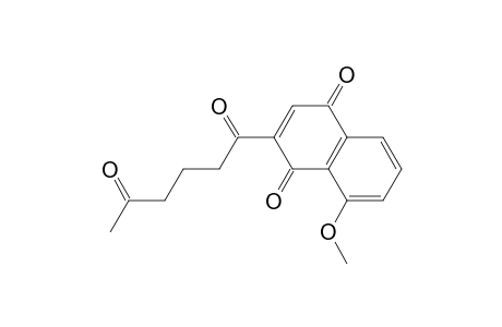 1,4-Naphthalenedione, 2-(1,5-dioxohexyl)-8-methoxy-