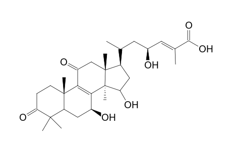 (23S)-7.beta.,15.alpha.,23-Trihydroxy-3,11-dioxolanosta-8,24(E)-dienee-26-oic acid [ Ganoderic Acid.gamma.)