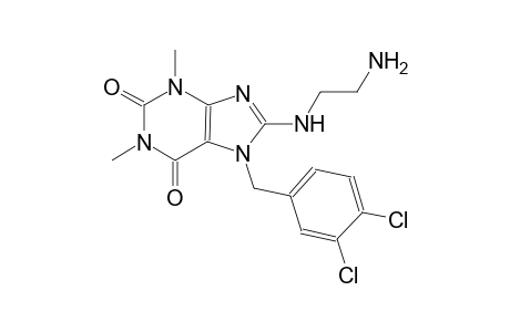 8-[(2-aminoethyl)amino]-7-(3,4-dichlorobenzyl)-1,3-dimethyl-3,7-dihydro-1H-purine-2,6-dione