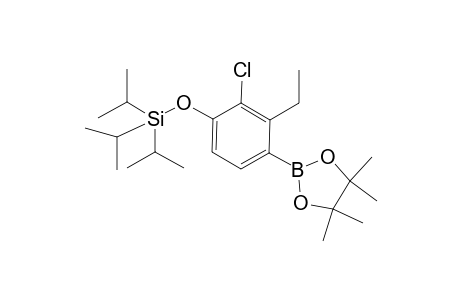 [2-Chloro-3-ethyl-4-(4,4,5,5-tetramethyl-1,3,2-dioxaborolan-2-yl)phenoxy]-triisopropylsilane