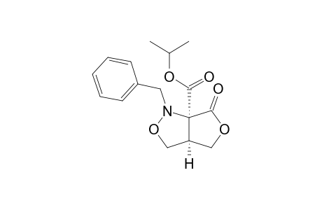(3aR*,6aS*)-Tetrahydro-6a-(isopropyloxycarbonyl)-1-(phenylmethyl)-1H,6H-furo[3,4-c]isoxazol-6-one