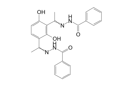 N-[1-[3-(N-benzamido-C-methyl-carbonimidoyl)-2,4-dihydroxy-phenyl]ethylideneamino]benzamide