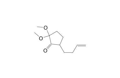 Cyclopentanone, 5-(3-butenyl)-2,2-dimethoxy-, (.+-.)-