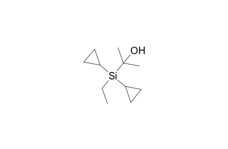 Dicyclopropyl(ethyl)(1-hydroxy-1-methylethyl)silane