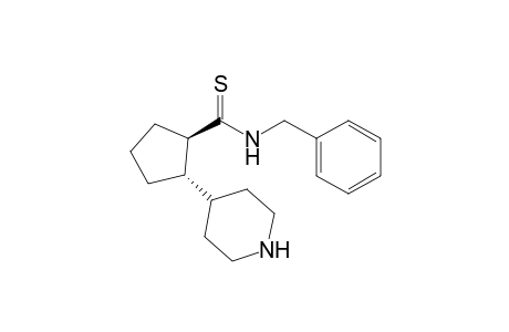 trans-2-Piperidin-4-ylcyclopentanecarbothioic acid benzylamide