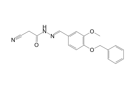 Cyano-acetic acid (4-benzyloxy-3-methoxy-benzylidene)-hydrazide