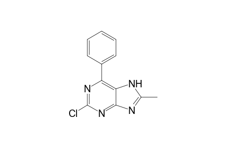 2-Chloranyl-8-methyl-6-phenyl-7H-purine