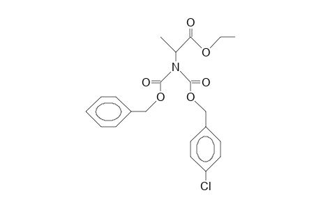 N-Benzyloxycarbonyl-N-(4-chloro-benzyloxycarbonyl)-alanine ethyl ester