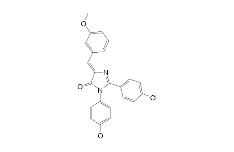 1-(PARA-HYDROXYPHENYL)-2-(PARA-CHLOROPHENYL)-(4E)-(META-METHOXYPHENYLIDENE)-2-IMIDAZOLIN-5-ONE
