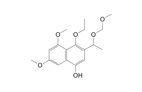 1-(6,8-dimethoxy-1-ethoxy-4-hydroxy-2-naphthalenyl)-1-(methoxymethoxy)ethane