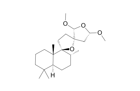 (rel 5S,8R,9R,10S,13S,15R,16S)-9,13;15,16-Diepoxy-15,16-dimethoxylabdane