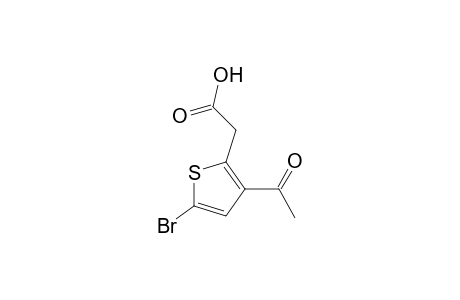 2-Thiopheneacetic acid, 3-acetyl-5-bromo-