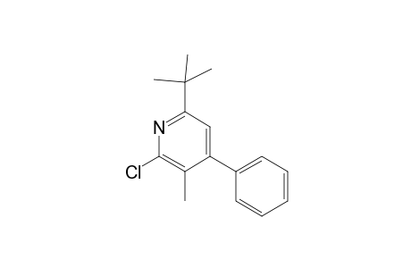 6-t-Butyl-2-chloro-3-methyl-4-phenylpyridine