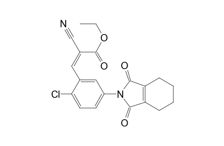 2-Propenoic acid, 3-[2-chloro-5-(1,3,4,5,6,7-hexahydro-1,3-dioxo-2H-isoindol-2-yl)phenyl]-2-cyano-, ethyl ester