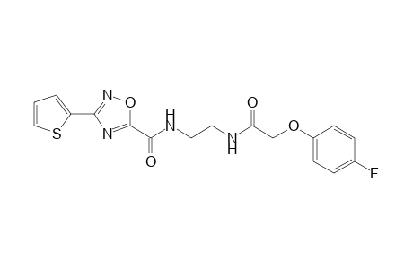 1,2,4-Oxadiazole-5-carboxamide, N-[2-[[2-(4-fluorophenoxy)acetyl]amino]ethyl]-3-(2-thienyl)-