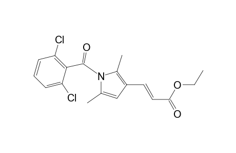 (E)-3-[1-(2,6-dichlorobenzoyl)-2,5-dimethyl-pyrrol-3-yl]acrylic acid ethyl ester