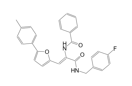N-[(Z)-1-[(4-fluorobenzyl)carbamoyl]-2-[5-(p-tolyl)-2-furyl]vinyl]benzamide