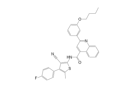 2-(3-butoxyphenyl)-N-[3-cyano-4-(4-fluorophenyl)-5-methyl-2-thienyl]-4-quinolinecarboxamide