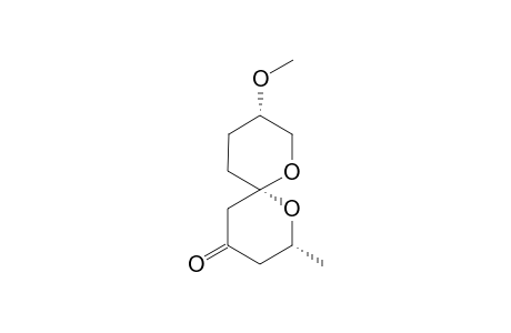(2R,6S,9S)-9-Methoxy-2-methyl-1,7-dioxaspiro[5.5]undecan-4-one