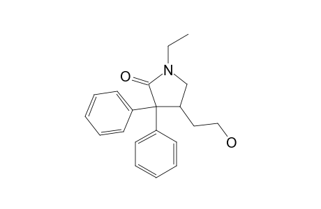 3,3-DIPHENYL-1-ETHYL-4(2-HYDROXYETHYL)-2-PYRROLIDINONE