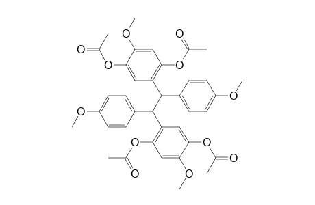 1,4-Benzenediol, 2,2'-[1,2-bis(4-methoxyphenyl)-1,2-ethanediyl]bis[5-methoxy-, tetraacetate, (R*,S*)-