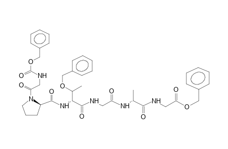 BENZYLOXYCARBONYL-GLYCINE-PROPINE-(BENZYL)THREONINE-GLYCINE-ALANINE-GLYCINE-O-BENZYL