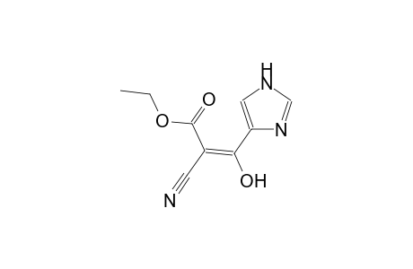 2-propenoic acid, 2-cyano-3-hydroxy-3-(1H-imidazol-4-yl)-, ethylester, (2E)-