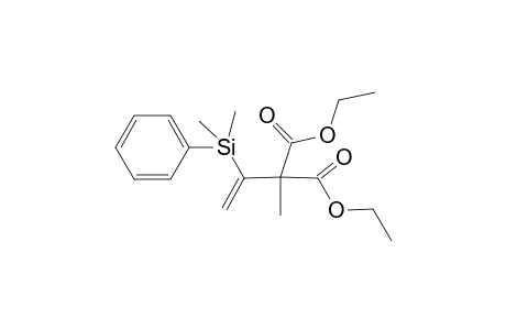 Diethyl 1-[(dimethylphenylsilyl)vinyl]-methylmalonate