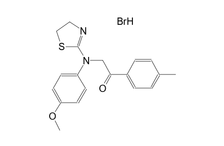 2-(4,5-dihydro-1,3-thiazol-2-yl-4-methoxyanilino)-1-(4-methylphenyl)ethanone hydrobromide