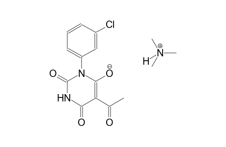 N,N-dimethylmethanaminium 5-acetyl-3-(3-chlorophenyl)-2,6-dioxo-1,2,3,6-tetrahydro-4-pyrimidinolate