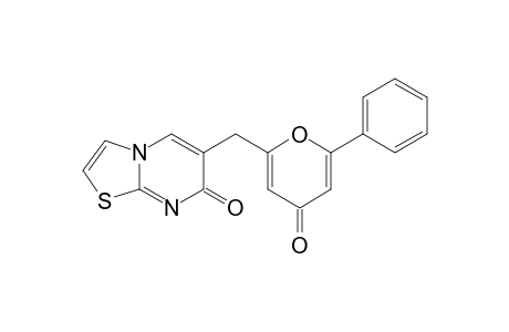 6-[(4-Oxo-6-phenyl-4H-pyran-2-yl)methyl]-7H-thiazolo[3,2-a]pyrimidin-7-one