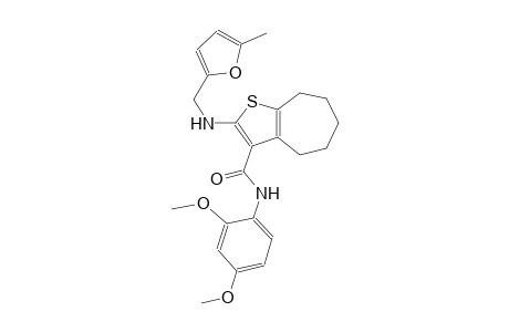 4H-cyclohepta[b]thiophene-3-carboxamide, N-(2,4-dimethoxyphenyl)-5,6,7,8-tetrahydro-2-[[(5-methyl-2-furanyl)methyl]amino]-